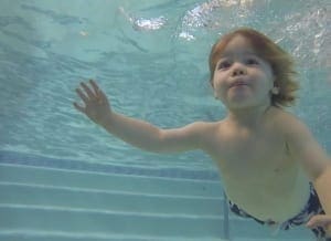 Her son with klinefelter syndrome swimming